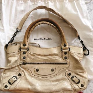 バレンシアガ(Balenciaga)のバレンシアガ balenciaga ザファースト ハンドバッグ ページュ ミラー(ハンドバッグ)