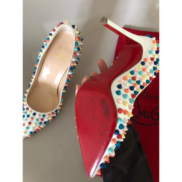 Christian Louboutin(クリスチャンルブタン)のkyon様専用 美品 ルブタン マルチカラー パンプス レディースの靴/シューズ(ハイヒール/パンプス)の商品写真