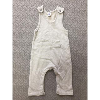 プチバトー(PETIT BATEAU)のPETIT BATEAU プチバトー スウェット ロンパース  12m 74㎝(ロンパース)