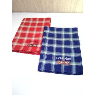 カルバンクライン(Calvin Klein)のカルバン・クライン　ハンカチ　2枚セット　＜販売手数料適用前セール！＞(ハンカチ/ポケットチーフ)