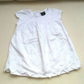 ベビーギャップ(babyGAP)のBaby GAP ワンピース 80cm 白 レース チュニック(ワンピース)