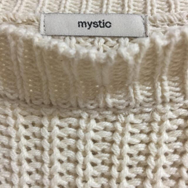 mystic(ミスティック)のmystic白ニット レディースのトップス(ニット/セーター)の商品写真