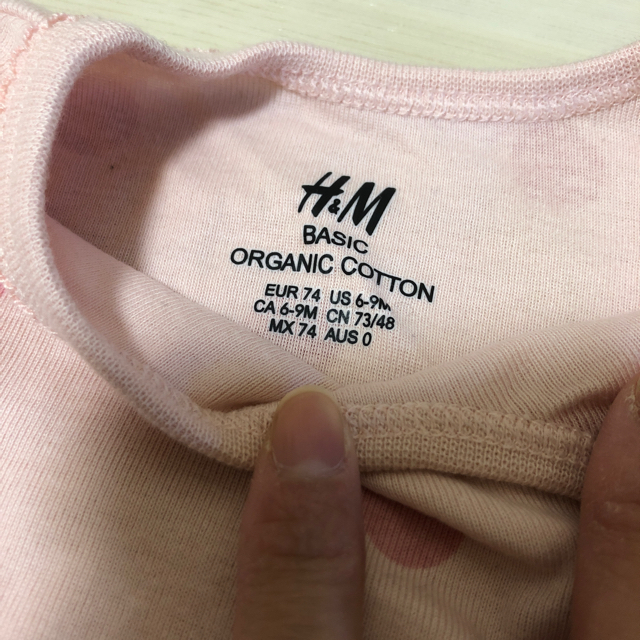 H&M(エイチアンドエム)の女の子用♡ロンパース キッズ/ベビー/マタニティのベビー服(~85cm)(ロンパース)の商品写真