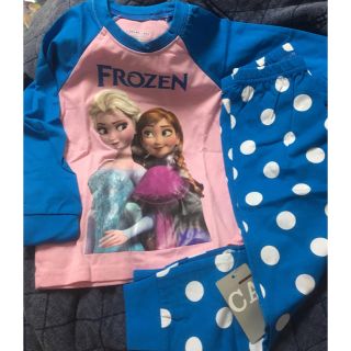 ディズニー(Disney)の着画あり！新品タグ付き！アナ雪のセットアップ(パジャマ)