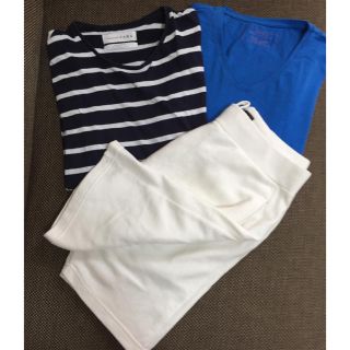 ザラ(ZARA)のZARA Tシャツ ハーフパンツ（Mサイズ）(Tシャツ/カットソー(半袖/袖なし))