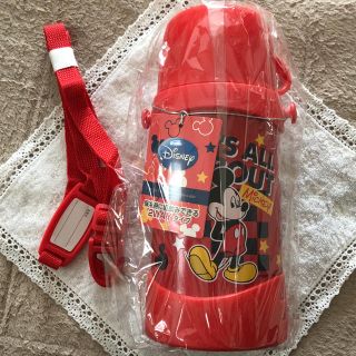 ディズニー(Disney)のミッキーマウス 水筒 ベストコ ダブルステンレス 2WAYキッズボトル(水筒)