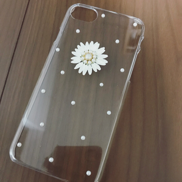 押し花 iPhoneケース スマホ/家電/カメラのスマホアクセサリー(iPhoneケース)の商品写真