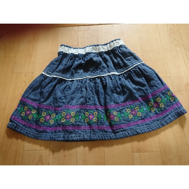 Petit jam(プチジャム)のギャザースカート キッズ/ベビー/マタニティのキッズ服女の子用(90cm~)(スカート)の商品写真
