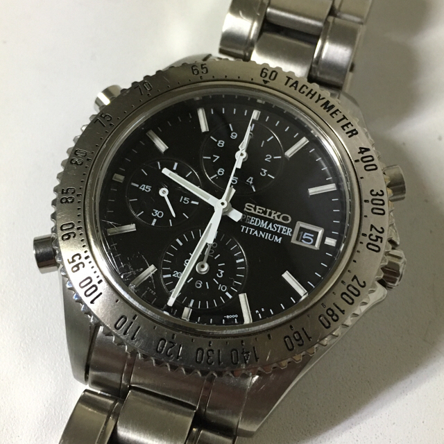 SEIKO - 【動作品】SEIKO スピードマスター 7t52-8000 チタンの通販 by ピオ's shop｜セイコーならラクマ