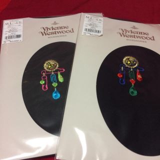 ヴィヴィアンウエストウッド(Vivienne Westwood)のVivienne Westwoodカラータイツ2枚セット(新品)(タイツ/ストッキング)