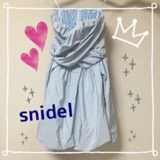 スナイデル(SNIDEL)の新品タグ付きsnidelドレス♡ブルー(その他ドレス)