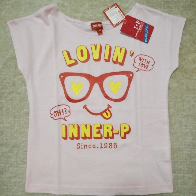 INNER PRESS(インナープレス)のくまチョコ様専用☆ インナープレス  １３０cm Tシャツ ピンク 新品未使用 キッズ/ベビー/マタニティのキッズ服女の子用(90cm~)(Tシャツ/カットソー)の商品写真