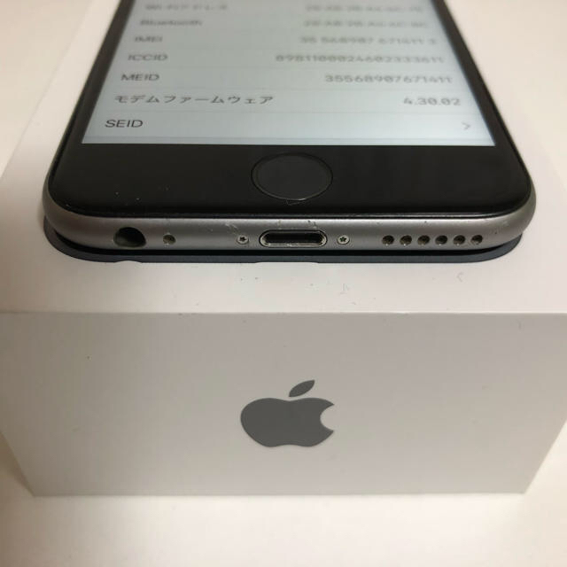 iPhone(アイフォーン)の【SIMフリー】iPhone6s 64GB グレー スマホ/家電/カメラのスマートフォン/携帯電話(スマートフォン本体)の商品写真