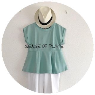 センスオブプレイスバイアーバンリサーチ(SENSE OF PLACE by URBAN RESEARCH)の【SENSE OF PLACE】裾フレアプルオーバー(カットソー(半袖/袖なし))