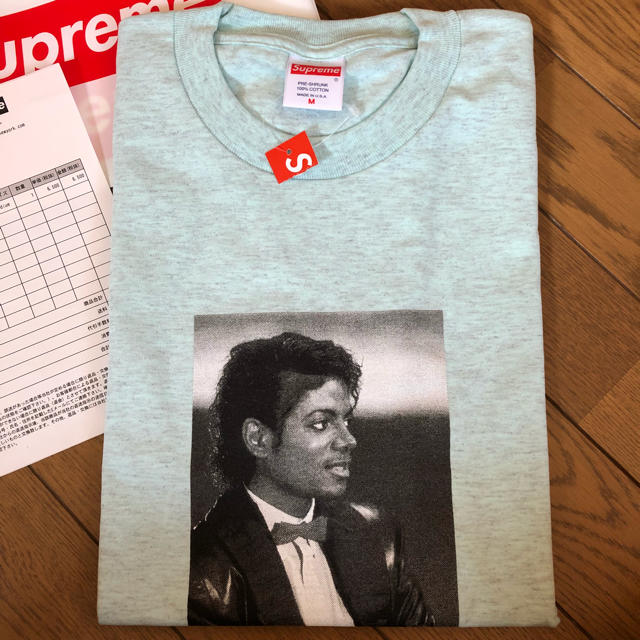 Supreme Michael Jackson Tee Heather M 水色