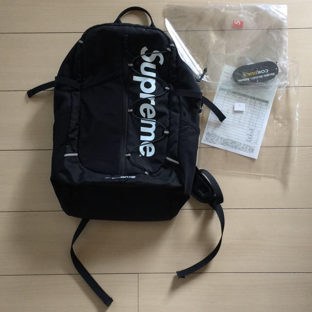 国内正規品 23AW Supreme Leather Backpack 黒Blackブラック黒