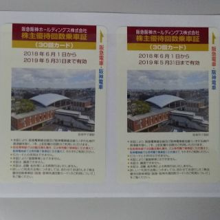 ハンキュウヒャッカテン(阪急百貨店)の阪急阪神　株主優待　乗車証(鉄道乗車券)