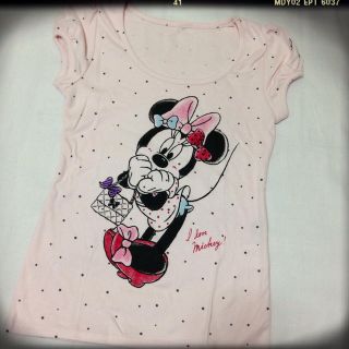 ディズニー(Disney)のドットミニーT(Tシャツ(半袖/袖なし))