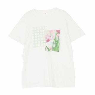 メリージェニー(merry jenny)の【気まぐれ値下げ】♡merry jenny チューリップとチェックのTシャツ♡(Tシャツ(半袖/袖なし))