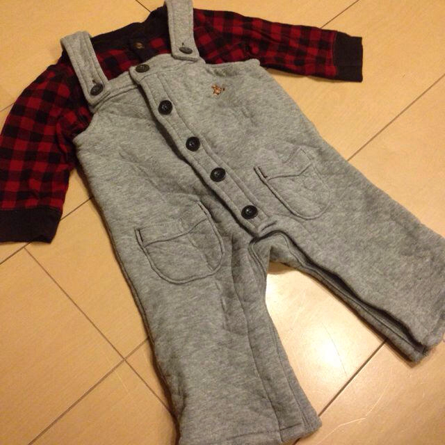 babyGAP(ベビーギャップ)のGAPオーバーオール60 キッズ/ベビー/マタニティのベビー服(~85cm)(カバーオール)の商品写真