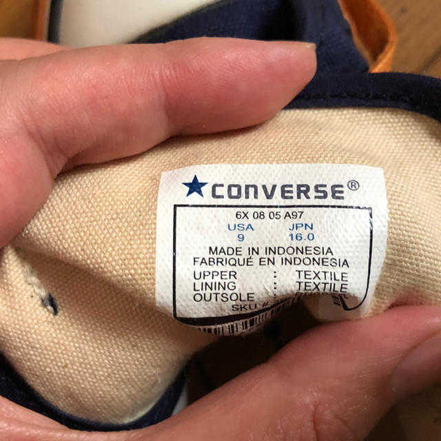 CONVERSE(コンバース)のコンバース オールスター ハイカット キッズ 16cm 未使用 キッズ/ベビー/マタニティのキッズ靴/シューズ(15cm~)(スニーカー)の商品写真