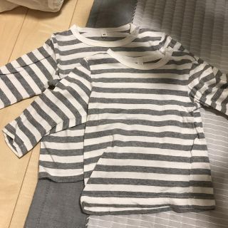 ムジルシリョウヒン(MUJI (無印良品))のMUJI サイズ80 カットソー 双子コーデ(Ｔシャツ)