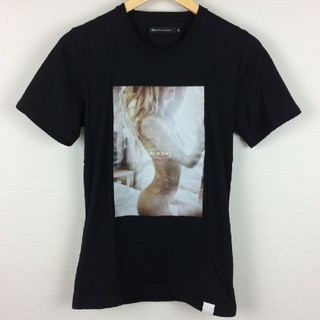 ヴァンキッシュ(VANQUISH)の美品 ブラックバイヴァンキッシュ 半袖Tシャツ ブラック サイズS(Tシャツ/カットソー(半袖/袖なし))