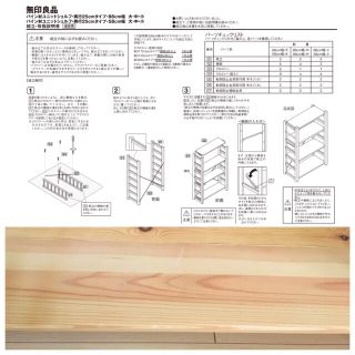 MUJI (無印良品) - 無印良品 パイン材ユニットシェルフ 幅86cm