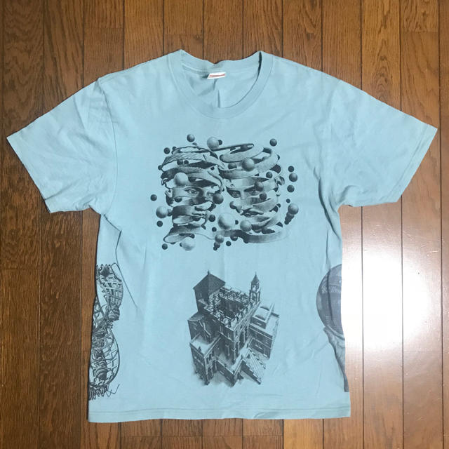 Supreme(シュプリーム)のsupreme escher 17ss college tee slate M メンズのトップス(Tシャツ/カットソー(半袖/袖なし))の商品写真