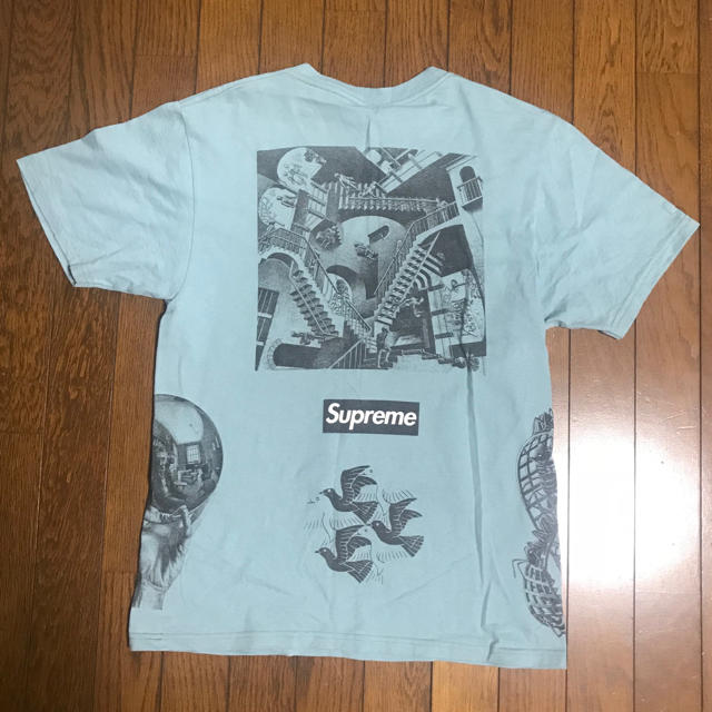 Supreme(シュプリーム)のsupreme escher 17ss college tee slate M メンズのトップス(Tシャツ/カットソー(半袖/袖なし))の商品写真
