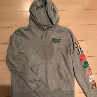 アトモス(atmos)のXL Atmos Nike hooded sweatshirt グレー(パーカー)