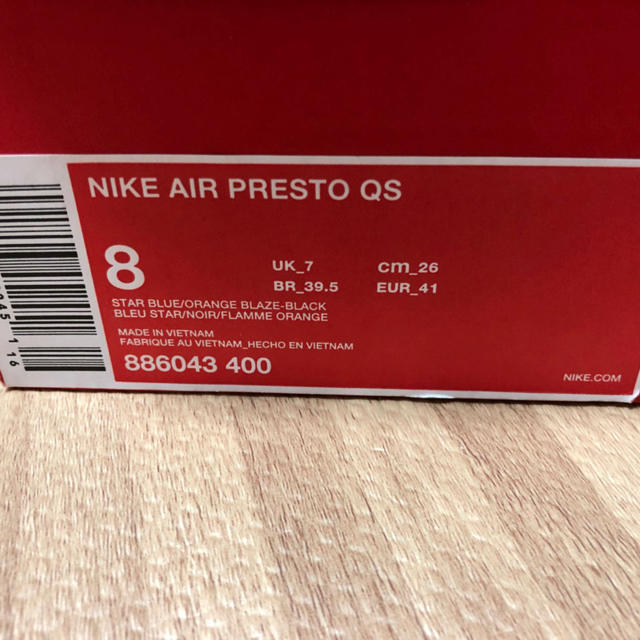 BEAMS(ビームス)のNIKE AIR PRESTO QS 8 メンズの靴/シューズ(スニーカー)の商品写真