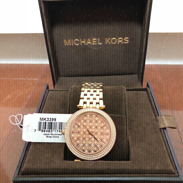 Michael Kors(マイケルコース)の日本未入荷【美品】マイケルコース 時計 ピンクゴールド レディースのファッション小物(腕時計)の商品写真