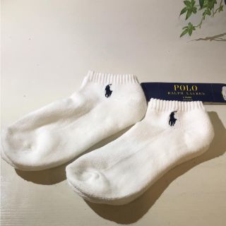 ポロラルフローレン(POLO RALPH LAUREN)のレディース  ラルフローレン 靴下 2足 白(ソックス)