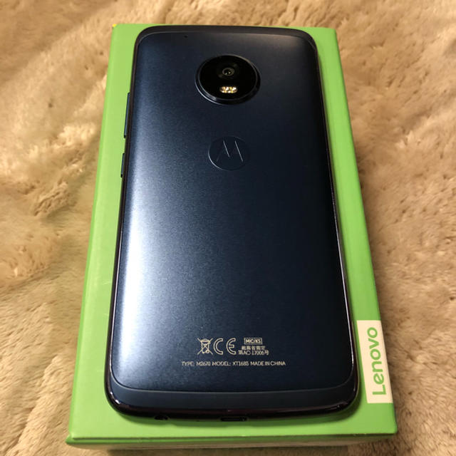 Moto g5 Plus   オックスフォードブルー        SIMフリー スマホ/家電/カメラのスマートフォン/携帯電話(スマートフォン本体)の商品写真