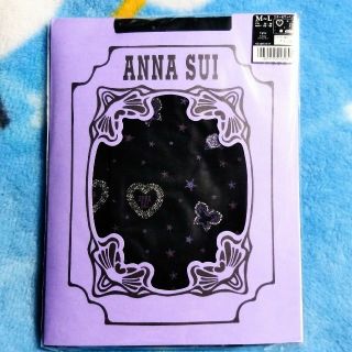 アナスイ(ANNA SUI)のANNA SUI ｱﾅｽｲ ｽﾀｰ ﾜｯﾍﾟﾝ ﾀｲﾂ M-L 蝶々 ﾊｰﾄ 星(タイツ/ストッキング)