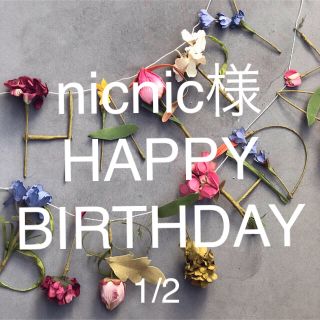 nicnic様 HAPPY 1/2 BIRTHDAY 6/11(ガーランド)