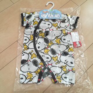 スヌーピー(SNOOPY)のゆん様専用☆2枚2000円☆【60-70】スヌーピー お着替えらくらくプレオール(ロンパース)