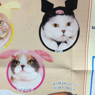 サンリオ(サンリオ)のねこのかぶりもの サンリオ マイメロ クロミ セット(猫)