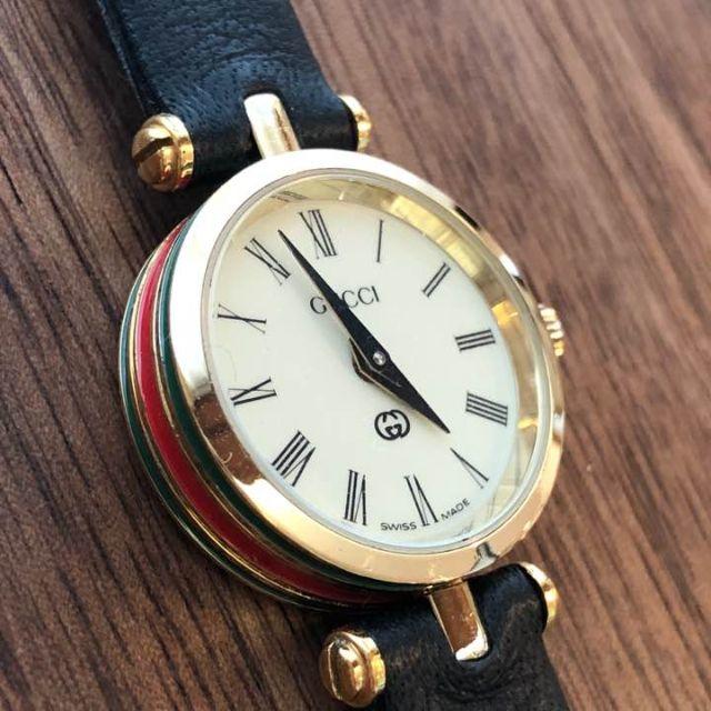 GUCCI - GUCCI グッチ シェリーライン 腕時計 ボルドー GUCCI - GUCCI グッチ シェリーライン 腕時計 ボルドー