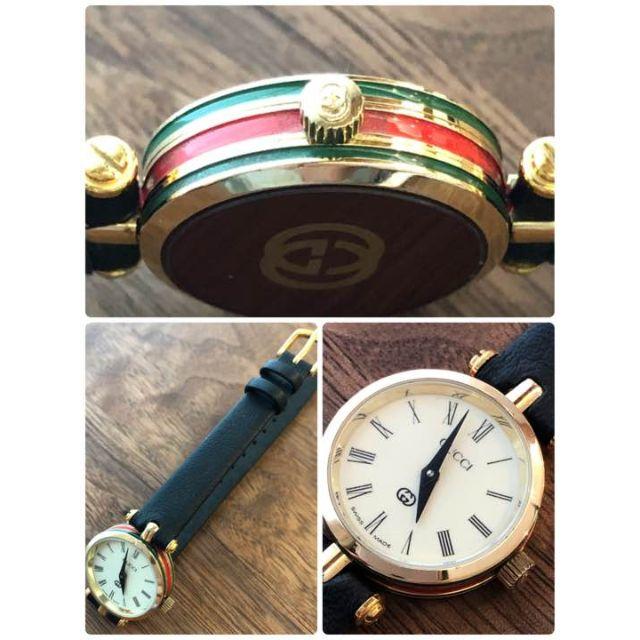 GUCCI - GUCCI グッチ シェリーライン 腕時計 ボルドー GUCCI - GUCCI グッチ シェリーライン 腕時計 ボルドー