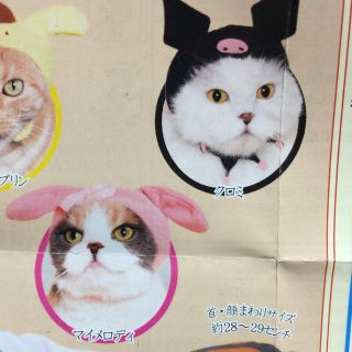 マイメロディ(マイメロディ)のねこのかぶりもの サンリオ マイメロ クロミ シナモン(猫)