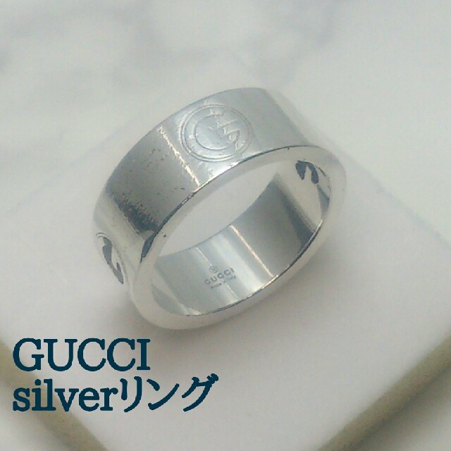 Gucci(グッチ)の■GUCCI Ｇロゴ SILVER ９２５ メンズリング■ メンズのアクセサリー(リング(指輪))の商品写真