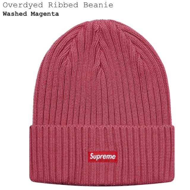 Supreme(シュプリーム)の18ss supreme Beanie Washed Magenta ビーニー メンズの帽子(ニット帽/ビーニー)の商品写真