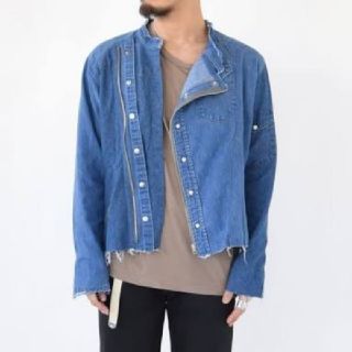 ラングラー(Wrangler)のoldpark オールドパーク デニムライダース デニムライダースシャツ(シャツ)