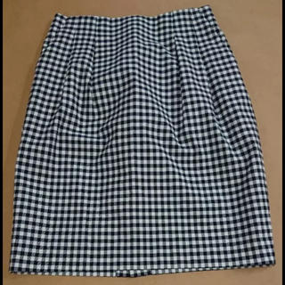 スピックアンドスパン(Spick & Span)のギンガムチェック スカート(ひざ丈スカート)