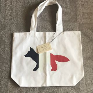 メゾンキツネ(MAISON KITSUNE')の新品 メゾンキツネ トートバッグ 白 ホワイト white(トートバッグ)