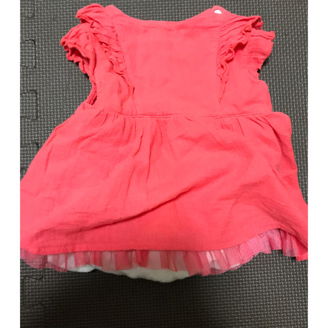 kid’s zoo(キッズズー)の70サイズ ワンピース kid's zoo 女の子ロンパース ピンク キッズ/ベビー/マタニティのベビー服(~85cm)(ワンピース)の商品写真