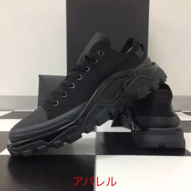 RAF SIMONS(ラフシモンズ)の新品18SS 26cm adidas ラフシモンズ デトロイトランナー ブラック メンズの靴/シューズ(スニーカー)の商品写真