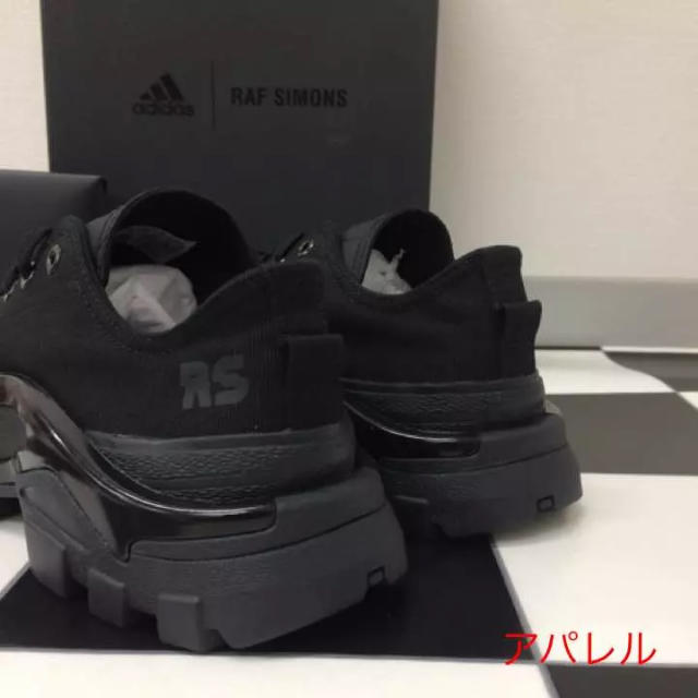 RAF SIMONS(ラフシモンズ)の新品18SS 26cm adidas ラフシモンズ デトロイトランナー ブラック メンズの靴/シューズ(スニーカー)の商品写真